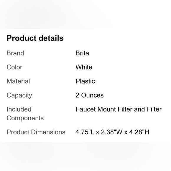 NWT! 2-Pack, White Brita Faucet Filter Replacement Filters. - Picture 11 of 11